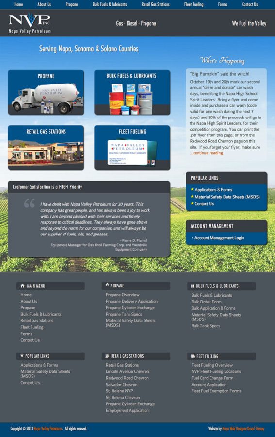 Napa Valley Website Design