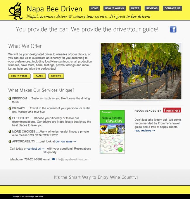 Napa Bee Driven Website Design