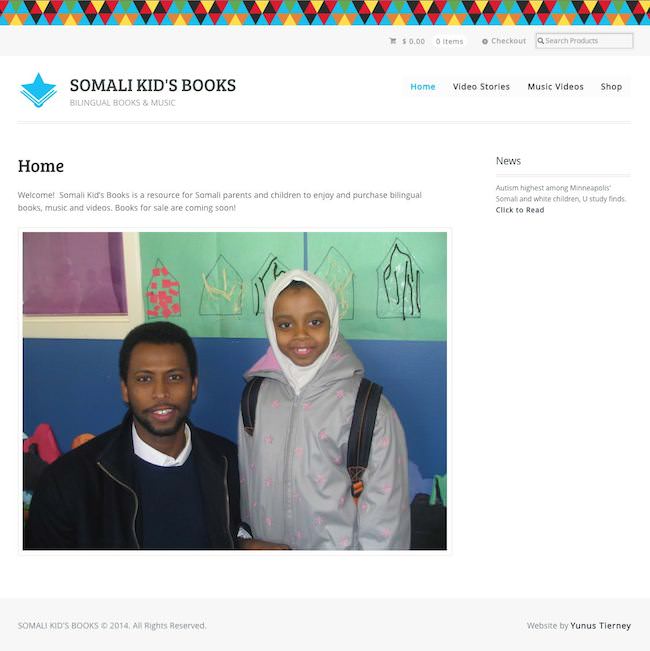 Somali Kids Book Web Development