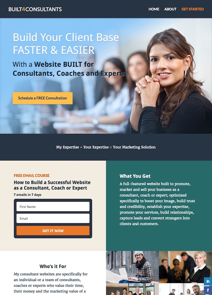 Marketing website design
