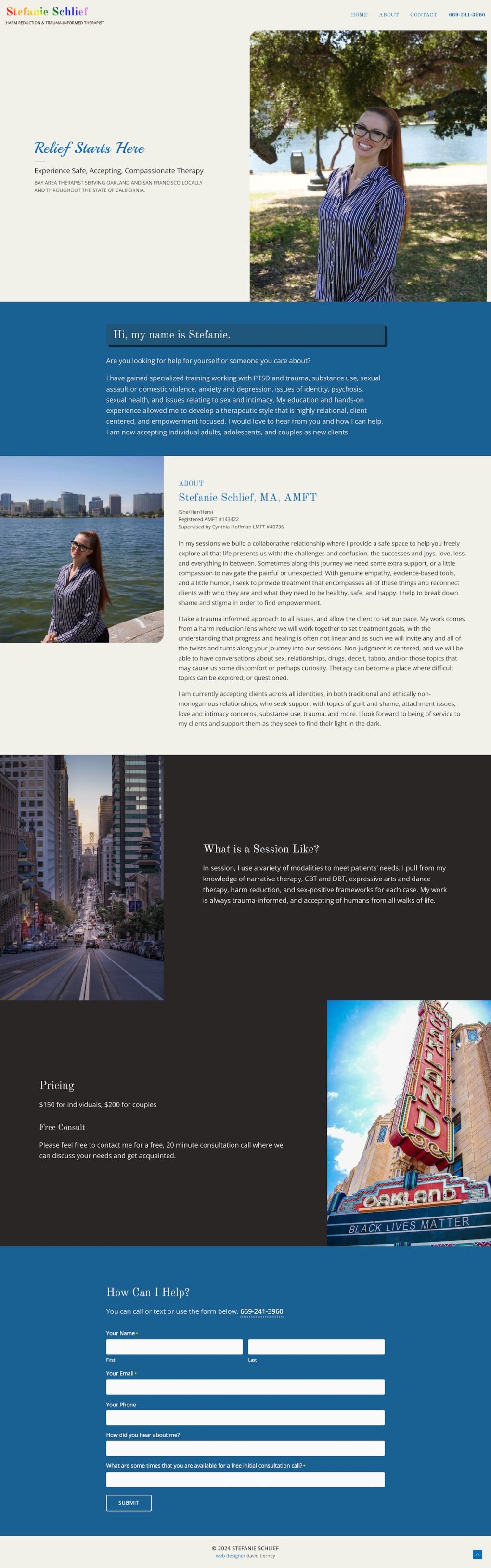 North Bay Therapist Website Design