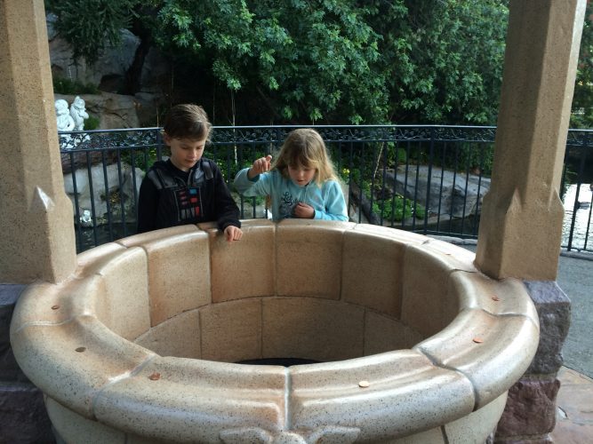 Disneyland wishing well coins