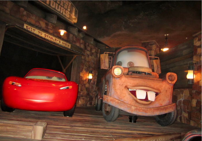 Lightning and Mater in Radiator Springs Racers 