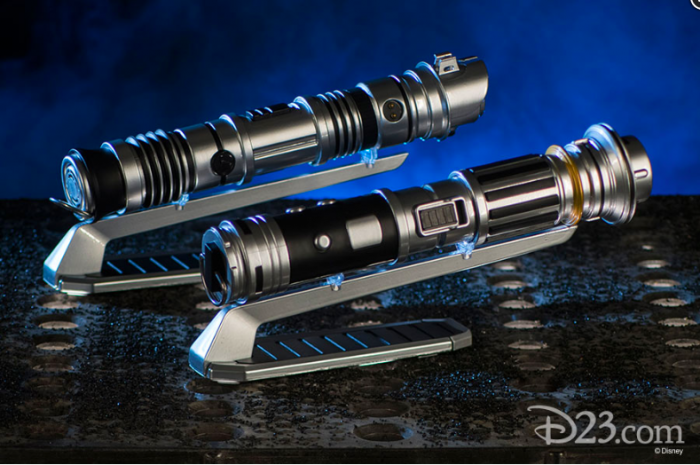 Star Wars land building lightsaber