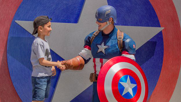 Captain America in Disney's California Adventure