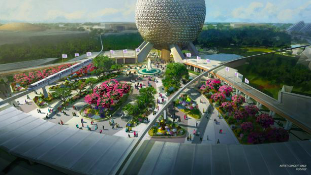 Reimagined Epcot Entrance