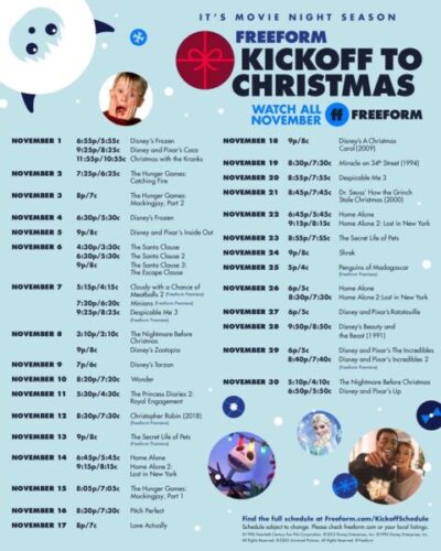 Everything Coming to Freeform's Kickoff to Christmas 2