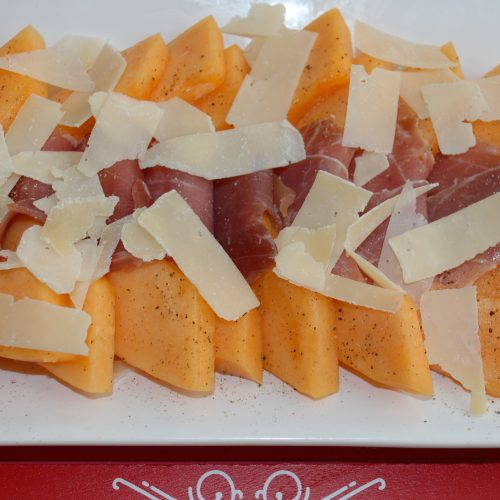 Happiness comes wrapped up! In this delightful Melon Wrapped with Prosciutto