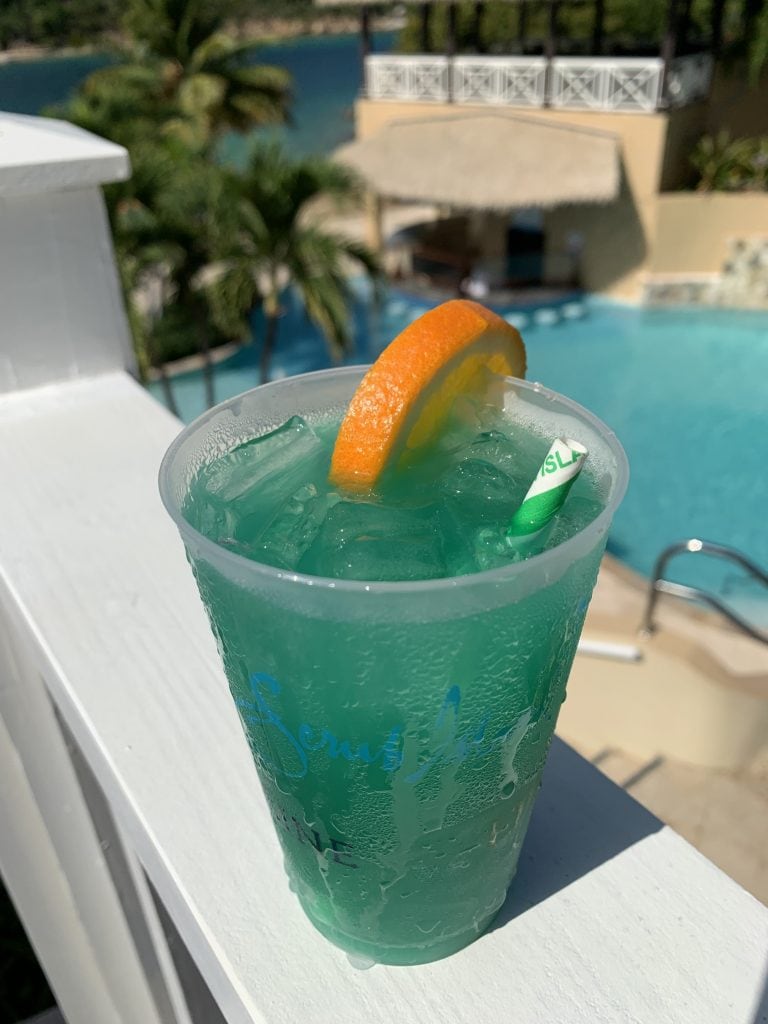 Scrub Island Blue Passion made with Absolut, Hypnotic and Blue Curacao