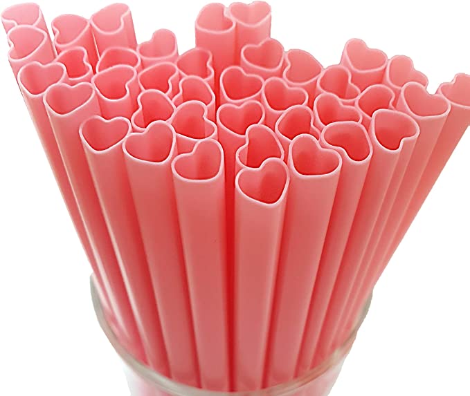 Heart Shaped Straws