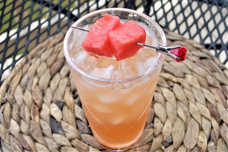 The Sensational icy cold Melon Mixer cocktail. Delicious as a slice of watermelon!