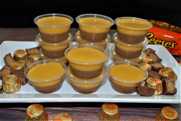Peanut Butter Cup Jello Shots - The perfect girl's weekend party starter!