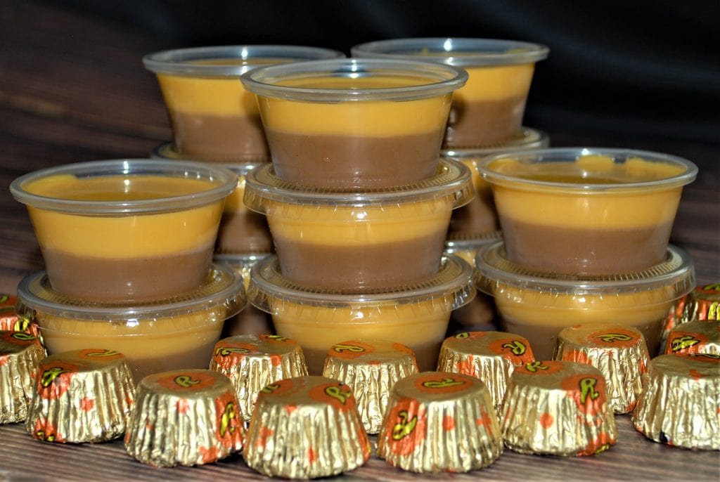 Peanut Butter Cup Jello Shots - The perfect girl's weekend party starter!