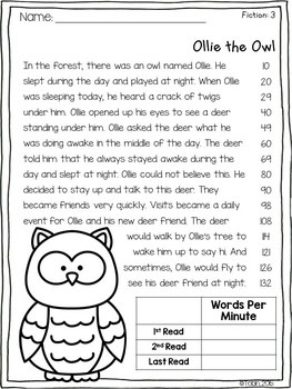 Fluency- Forest Animals