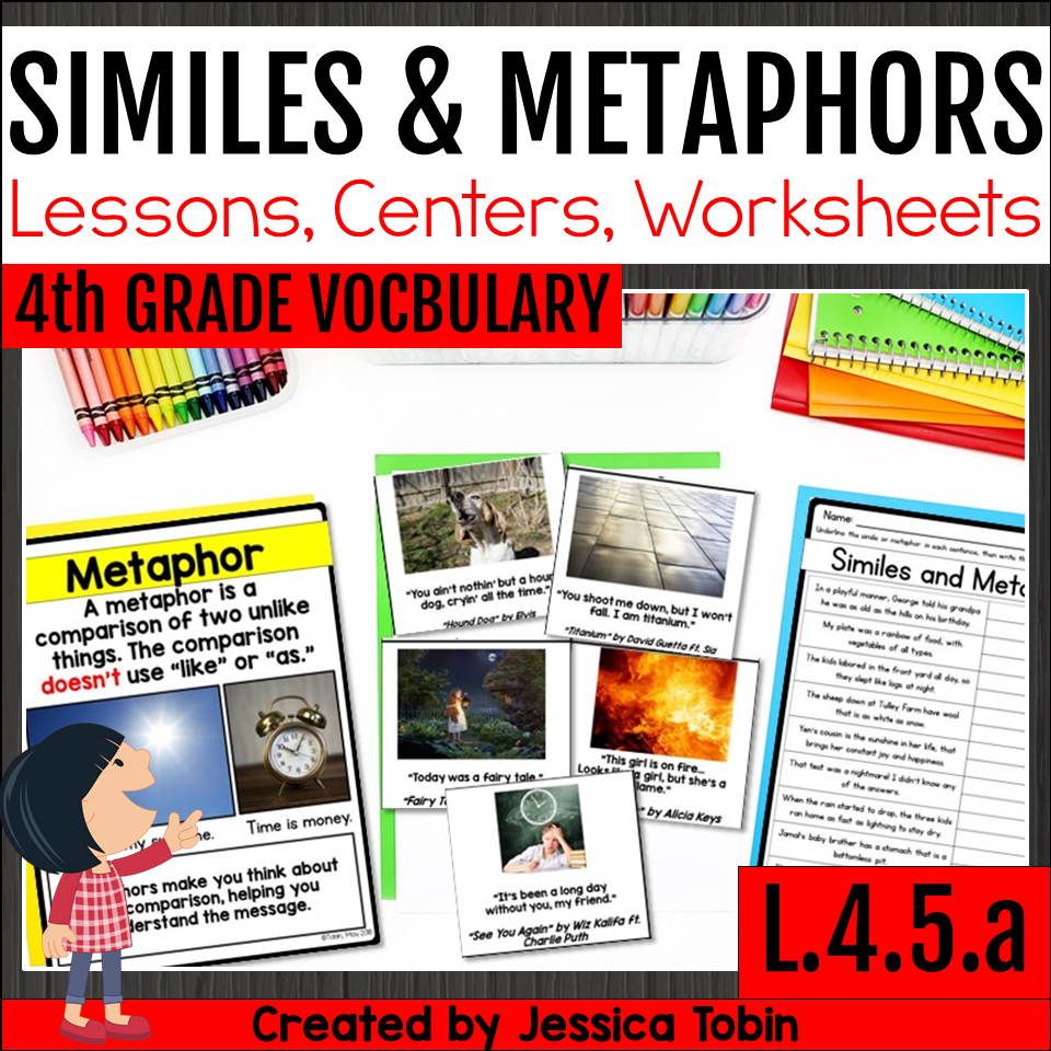Figurative Language Anchor Charts 3 Great Tools To Teach Similes, Metaphors & More