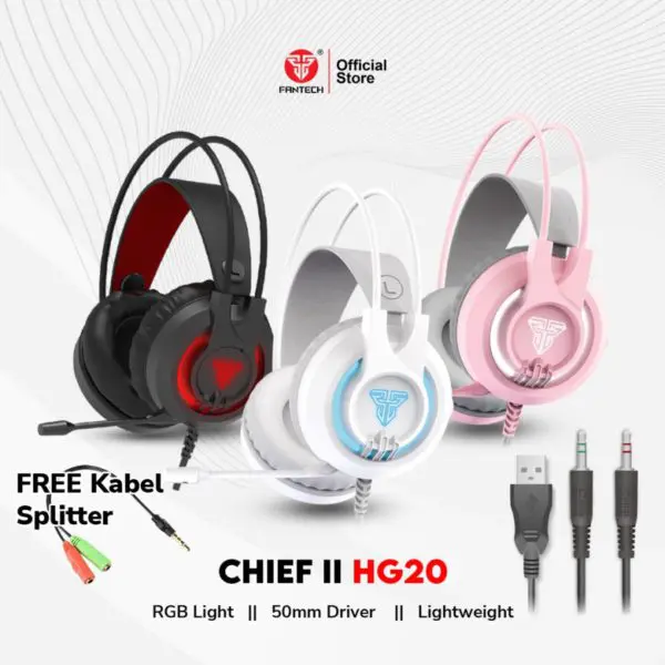 Headset Gaming RGB HG20
