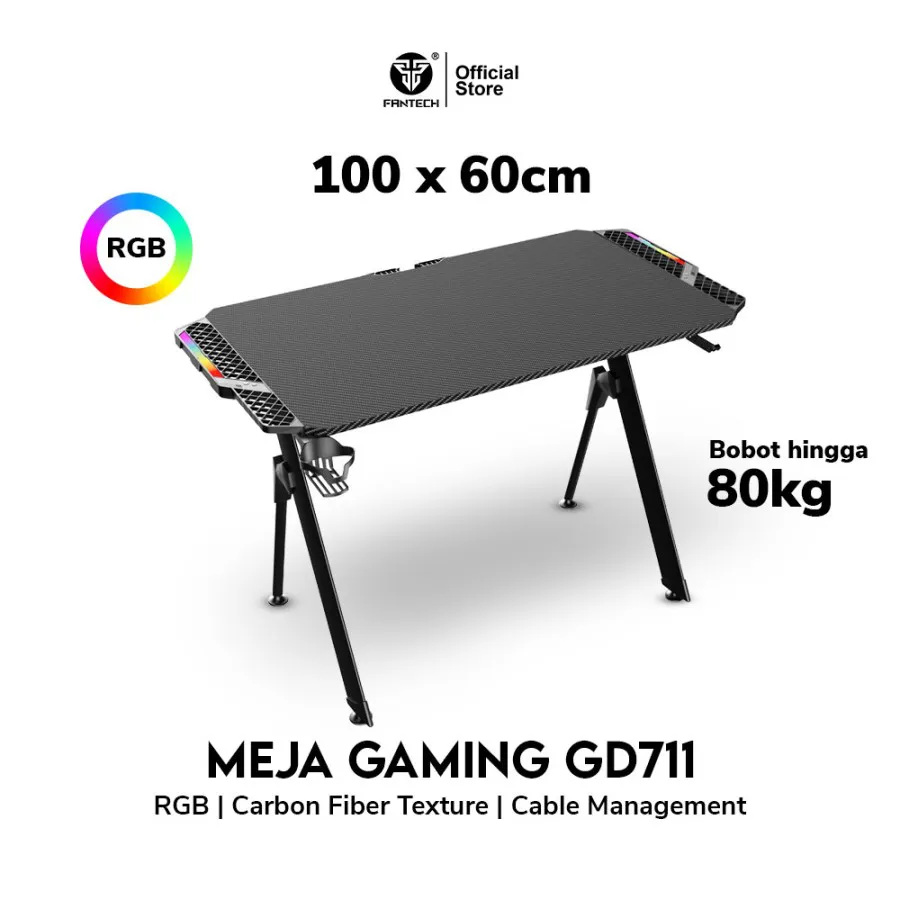 Gaming Desk GD711 Meja Gaming RGB