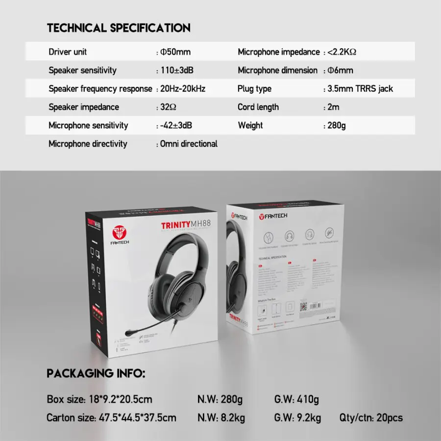 Headset Gaming Fantech