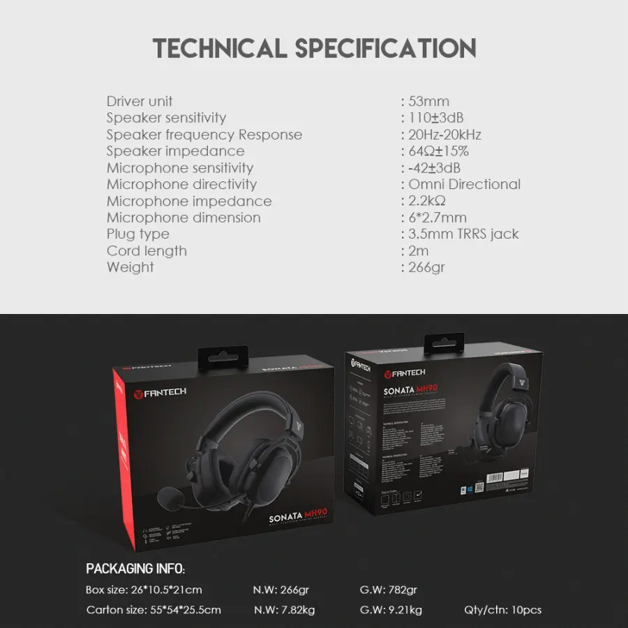 Headset Gaming MH90