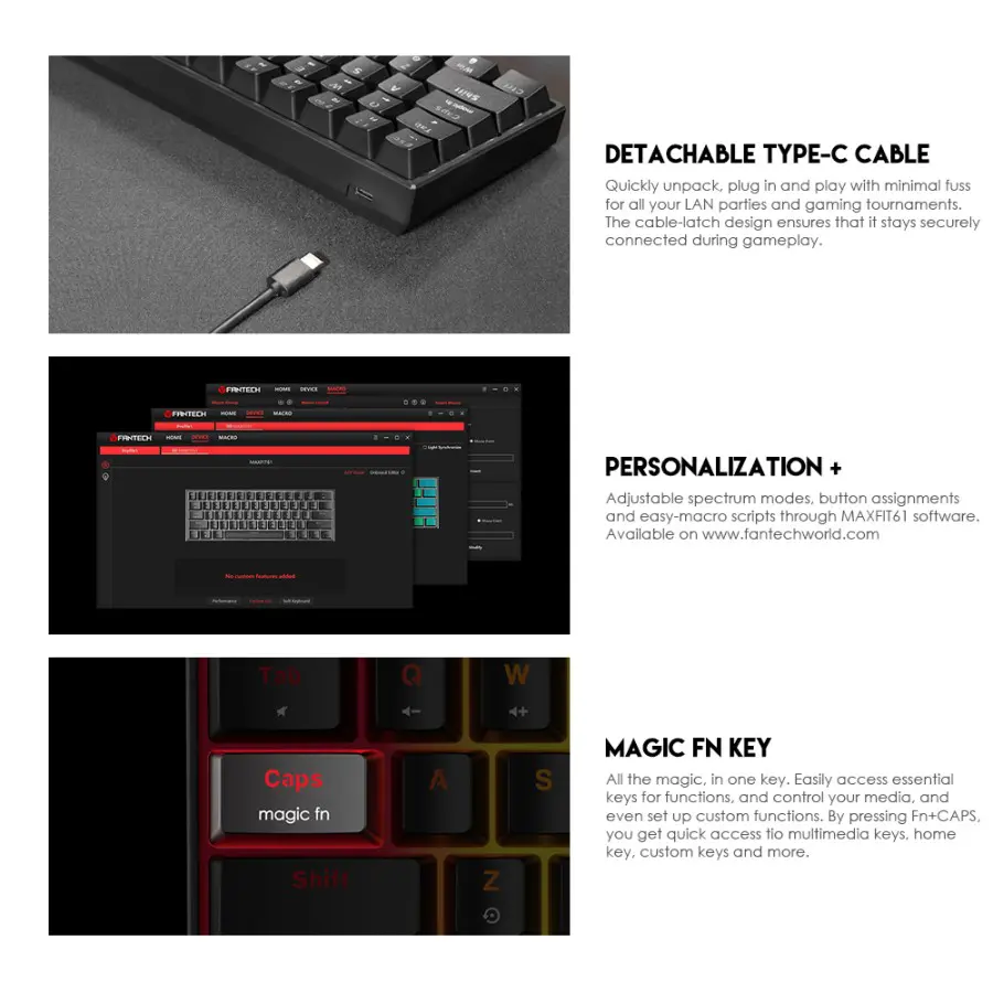 Keyboard Gaming Maxfit61