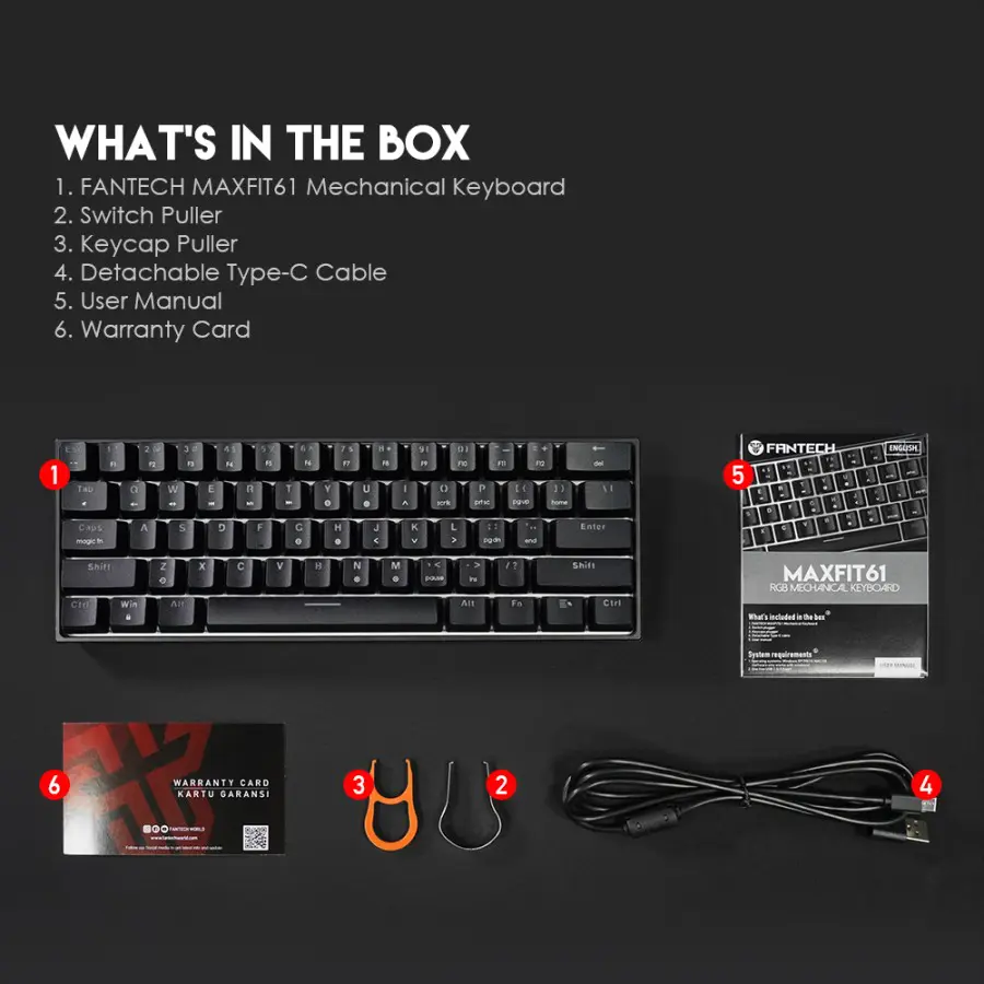 Keyboard Gaming Maxfit61
