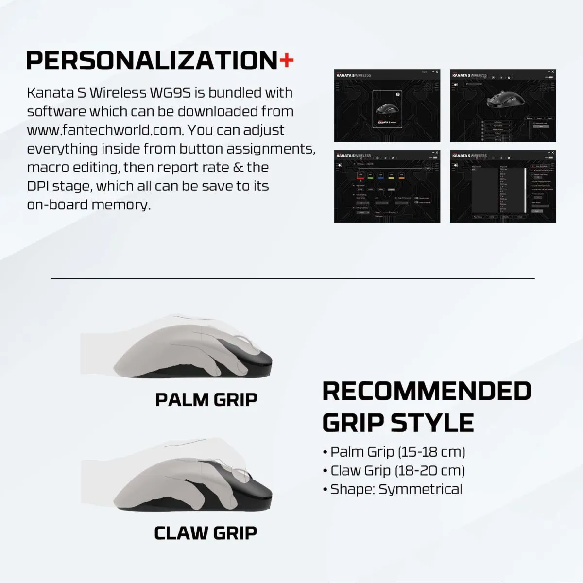 Kanata WIreless Mouse Gaming Wireless WG9 Personalize