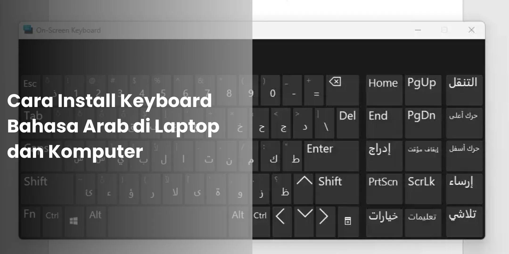 Cara Install Keyboard Bahasa Arab di Laptop dan Komputer