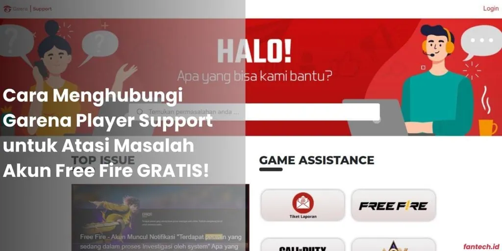 Cara Menghubungi Garena Player Support untuk Atasi Masalah Akun Free Fire GRATIS!