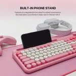 Keyboard Mouse Combo Keyboard Portable Wireless Bluetooth Dual Mode Fantech GO MOCHI 85 101-Buit in Phone Stand