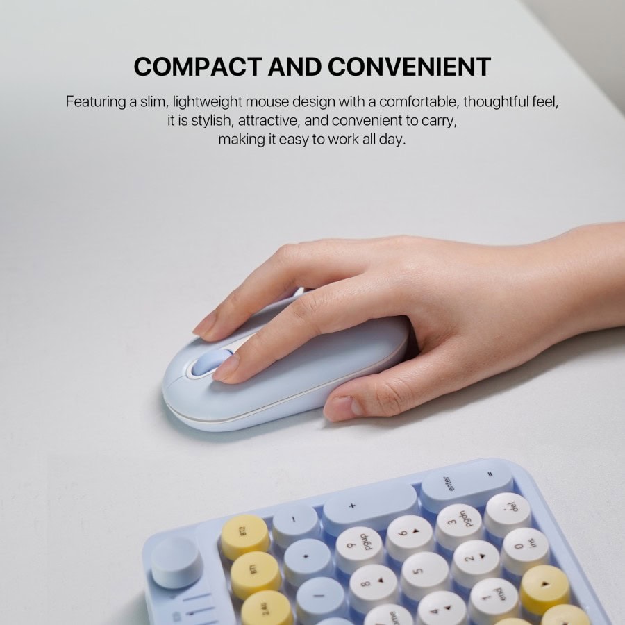 Keyboard Mouse Combo Keyboard Portable Wireless Bluetooth Dual Mode Fantech GO MOCHI 85 101-Compact