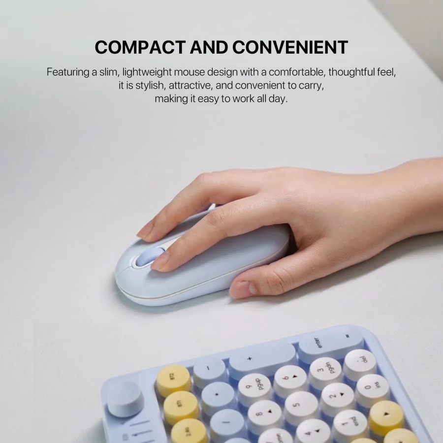 Keyboard Mouse Combo Keyboard Portable Wireless Bluetooth Dual Mode Fantech GO MOCHI 85 101-Compact