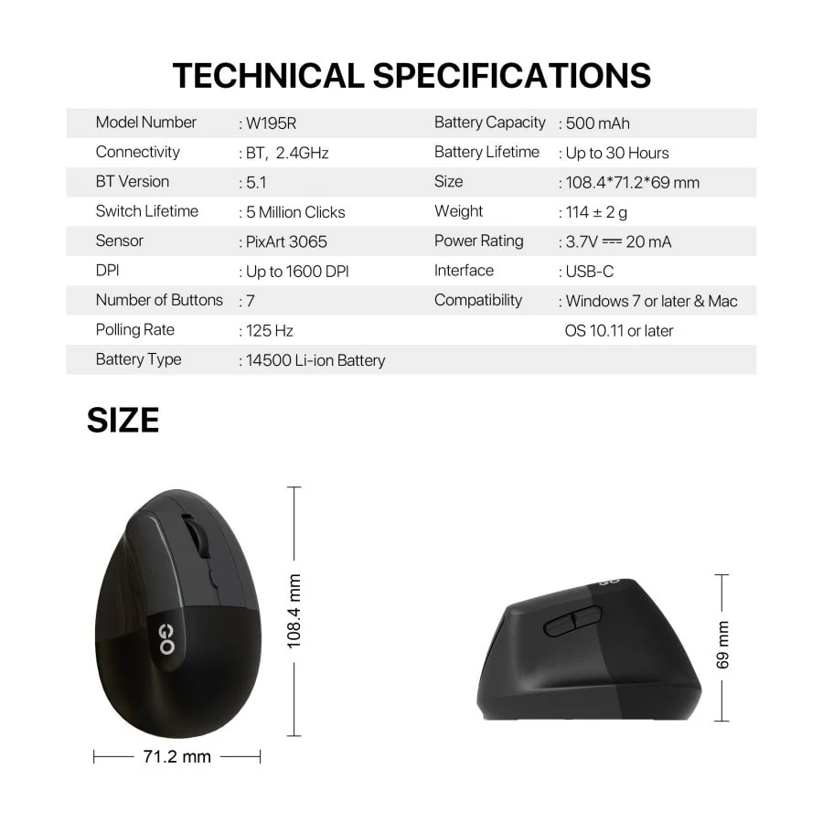 Mouse Vertikal