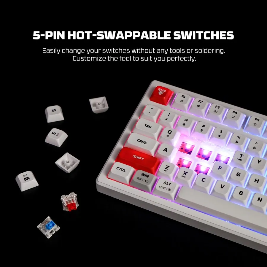 Wireless Keyboard Mechanical Gaming Hotswap 5 Pin ATOM PRO 79&98