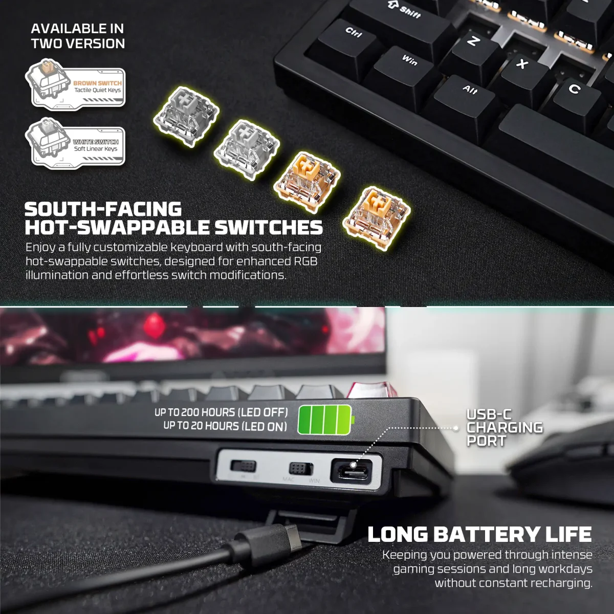 South Facing Long Life Battery 1