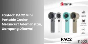 Fantech PAC2 Mini Portable Cooler Meluncur! Adem Instan, Gampang Dibawa!