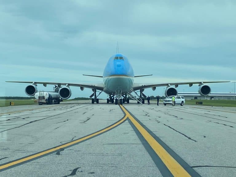 Air Force Once at GSP Airport Refueling
