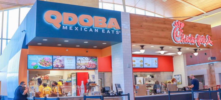 Qdoba and Chick-fil-a inside GSP