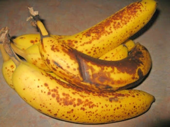 Overripe bananas