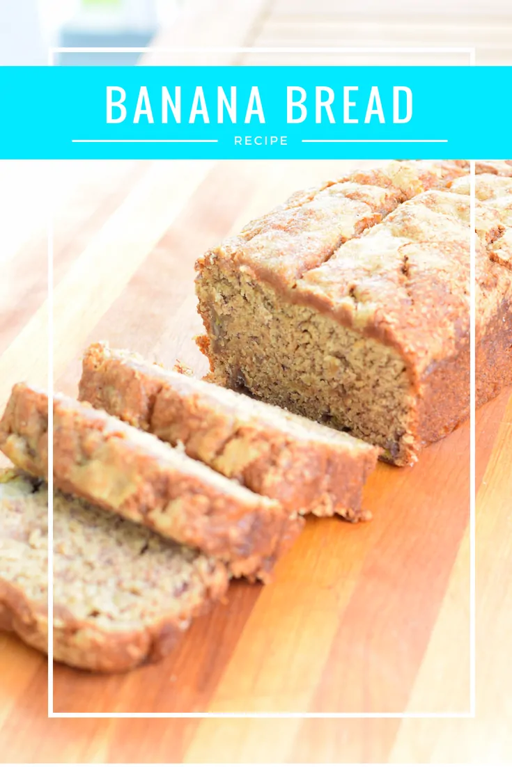 Simple homemade banana bread recipe. The perfect way to use up your leftover overripe bananas. Use this as breakfast or grill with ice cream for dessert