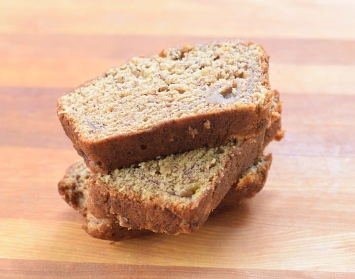 Slices of banana bread
