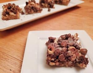 Dulce de Leche Bar on a plate with more on a platter