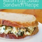 Closeup of gourmet egg salad on a plate.