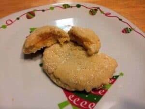 Apricot Crescent cookies ready to eat