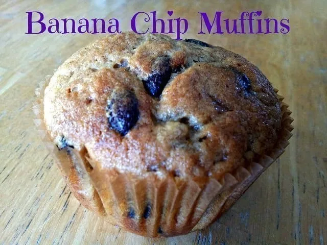 Banana chip muffin with coconut oil #CF