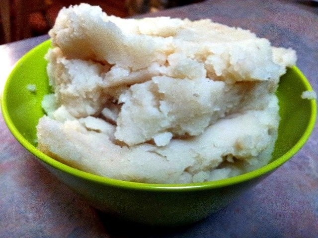Mister Man made mashed potatoes all by himself