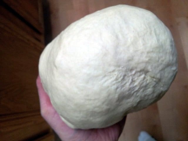 Dough should be a little sticky but soft