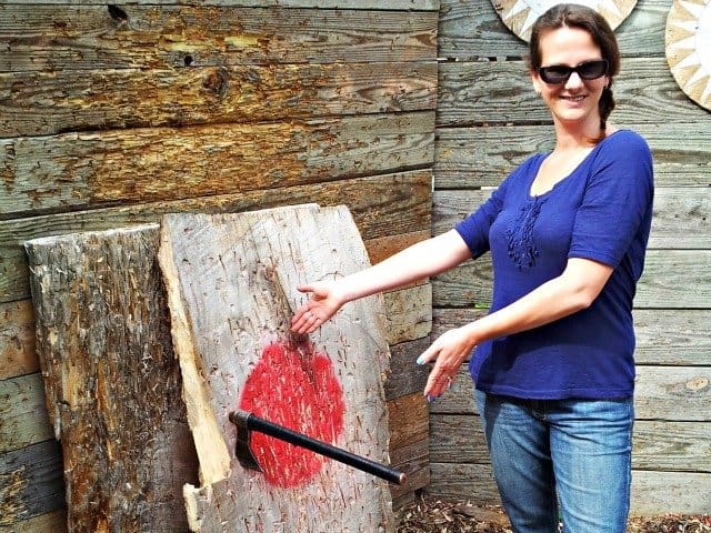 I hit the bullseye with a tomahawk