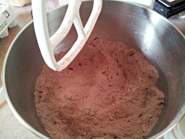 Thoroughly mix the dry ingredients
