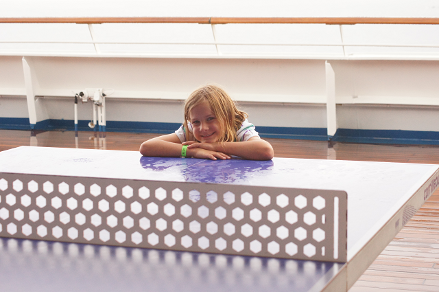 ping pong on the carnival valor