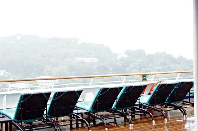Pouring rain in St. Thomas